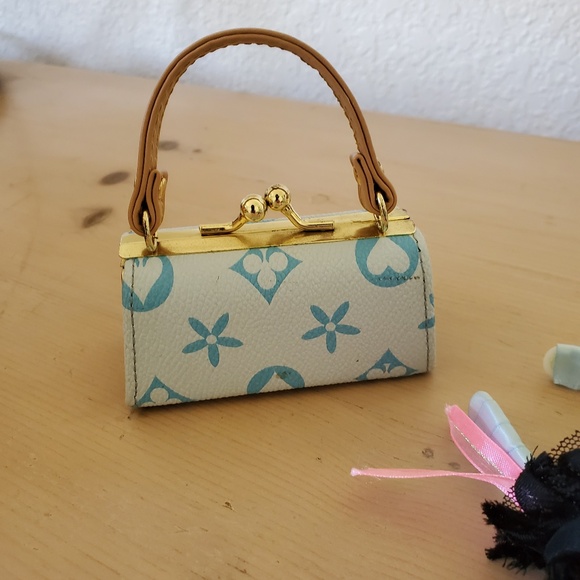 American Girl Designer Faux Pebble Leather Handbag & Headband Vintage Early 2000 - Picture 6 of 7